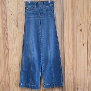 Women's SPANKS Blue denim Wide Leg Jeans